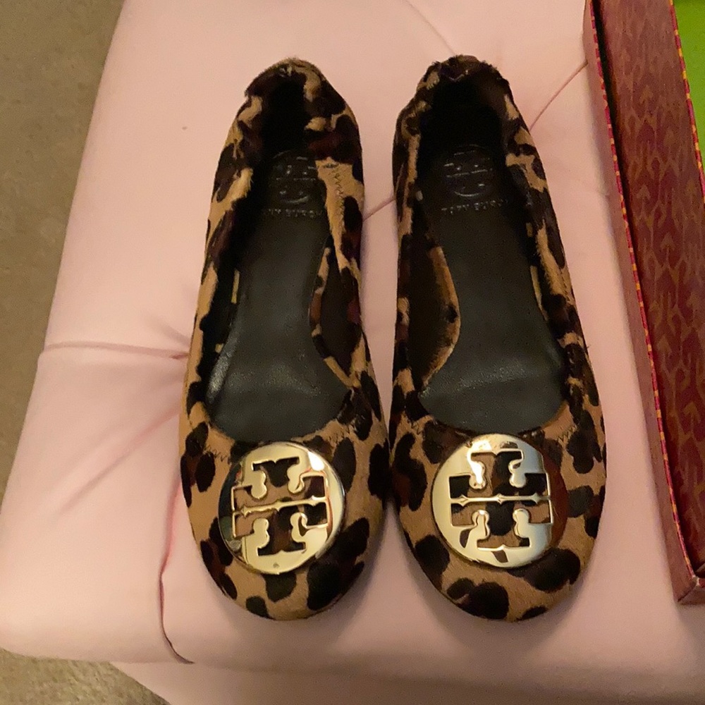 New in the box- Tory Burch leopard flats